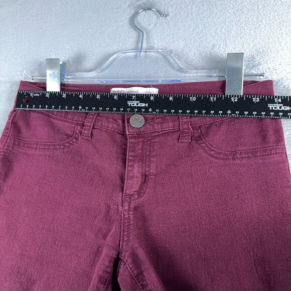 RSQ Miami Jegging Jeans Low Rise Five Design Pockets Womens Maroon Size 7R - Picture 8 of 11